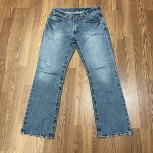 Ariat M4 Low Rise Boot Cut Men's Blue Jeans Scoundrel 34 x 34 AM5539 Western